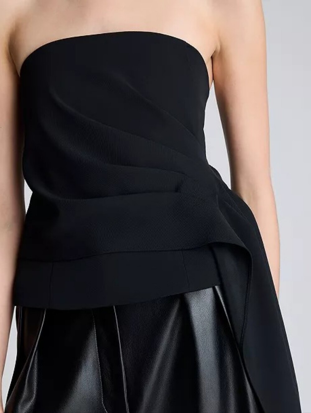 Kenneth Cole Drape Front Bustier Top